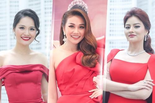 Vũ Thu Phương gợi cảm hết nấc, hội ngộ Thanh Hằng - Hương Giang tại Miss Universe Vietnam 2019