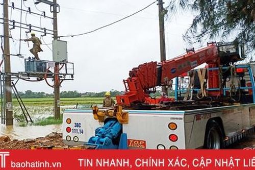 Điện lực Hà Tĩnh nỗ lực cấp điện trong mọi điều kiện thời tiết