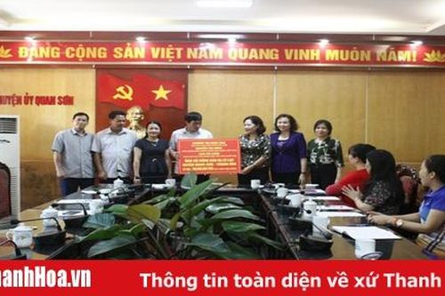 Ủng hộ người dân huyện Quan Sơn khắc phục hậu quả do mưa lũ
