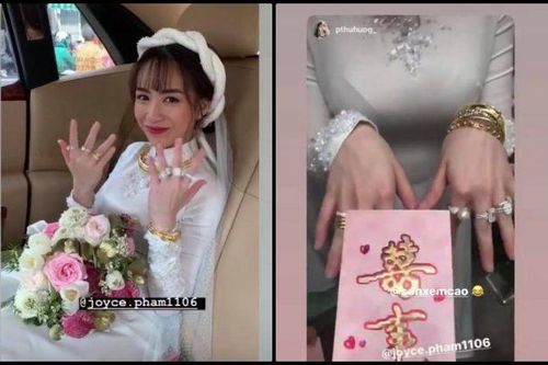 Loạt khoảnh khắc đáng yêu trong đám cưới của con gái Minh Nhựa, số vòng vàng và kim cương của cô dâu gây chú ý