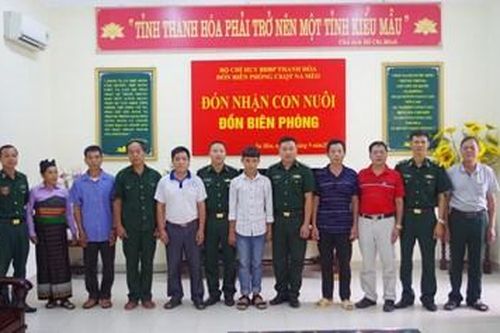 BĐBP Thanh Hóa nhận 9 cháu học sinh có hoàn cảnh khó khăn làm con nuôi