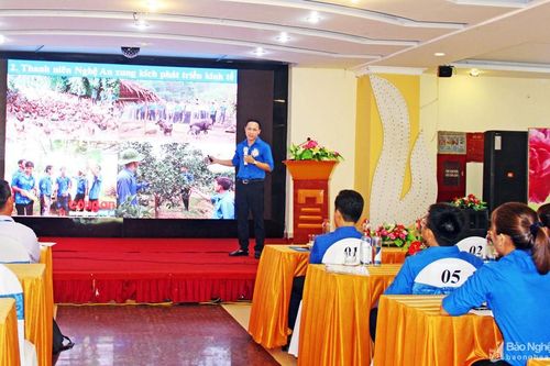 50 thí sinh thuộc tổ chức Đoàn các cấp so tài báo cáo viên giỏi cấp tỉnh