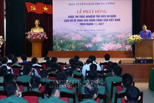Trên 40.000 lượt người tham gia dự thi tìm hiểu 90 năm lịch sử vẻ vang của Đảng