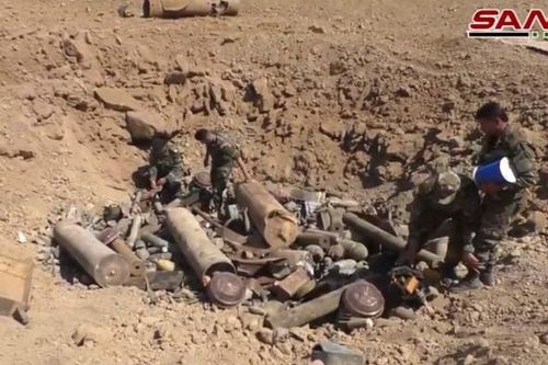 Quân đội Syria phát hiện hầm ngầm vũ khí của khủng bố ở miền bắc Hama