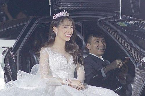Đại gia Minh Nhựa lái siêu xe 80 tỷ đồng đưa con gái lên lễ đường