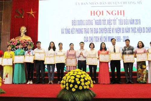 Chương Mỹ biểu dương 163 gương 'Người tốt, việc tốt'