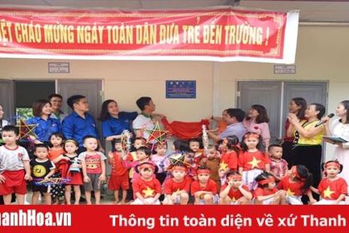 Khánh thành công trình trường học Vì trẻ em vùng cao tại Trường mầm non Thành Tân (Thạch Thành)
