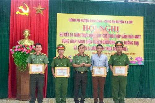 Sơ kết 1 năm thực hiện quy chế phối hợp đảm bảo an ninh trật tự vùng giáp ranh