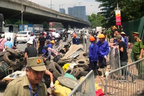 Giải tỏa xong công trình vi phạm khu vực Công viên Thanh Xuân
