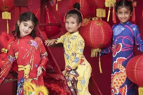 Bộ sưu tập áo dài nhí 'Oản tù tì' mừng Tết Trung thu có gì đặc biệt?