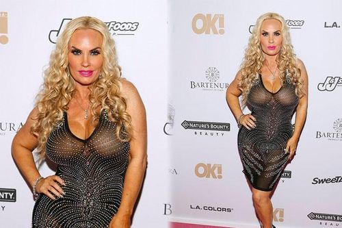 Coco Austin lại khiến dân mạng 'đỏ mặt' vì váy xuyên thấu phô vòng một ngoại cỡ