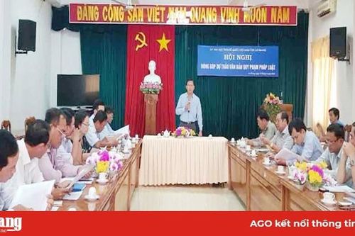Lấy ý kiến đóng góp dự thảo văn bản quy phạm pháp luật
