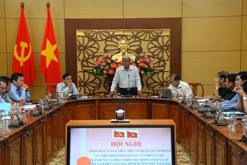 Công tác xây dựng, hoàn thiện hệ thống pháp luật ngày càng được nâng cao