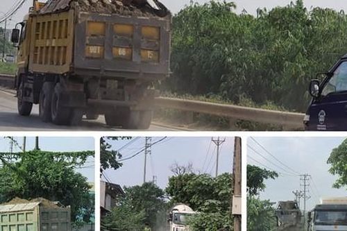 Hà Nội: Xe quá tải mặc sức tung hoành trên tuyến đường vào cảng Khuyến Lương