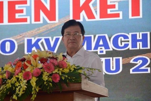 Phó Thủ tướng Trịnh Đình Dũng phát động thi đua liên kết thi công xây dựng các công trình đường dây 500 kV (mạch 3)