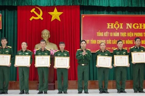 10 năm chung sức xây dựng nông thôn mới trong lực lượng vũ trang