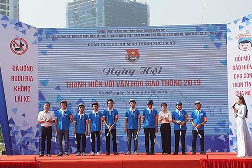 Hà Nội tổ chức ngày hội 'Thanh niên với văn hóa giao thông' 2019