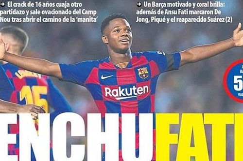 Barca: Sao trẻ 16 tuổi Ansu Fati được ca ngợi 'đến từ hành tinh khác'