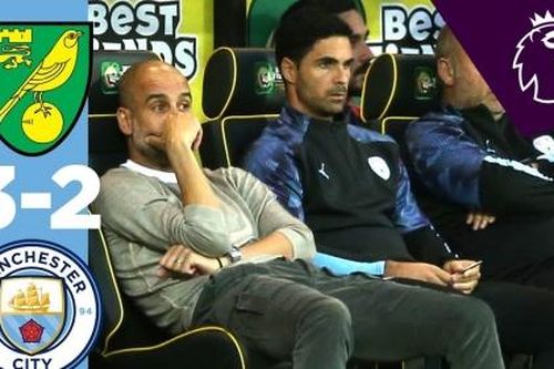 Manchester City thua tức tưởi trước Norwich City