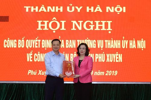 Ông Lê Ngọc Anh được điều động giữ chức Bí thư Huyện ủy Phú Xuyên