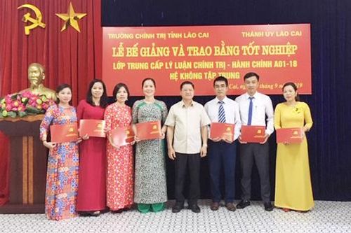 Bế giảng lớp Trung cấp Lý luận chính trị - Hành chính