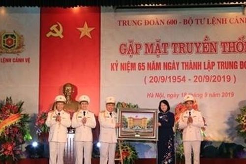 Trung đoàn 600 - Bộ Tư lệnh Cảnh vệ kỉ niệm 65 năm ngày thành lập
