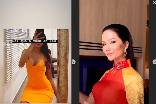 Hoàng Thùy lại khoe vòng 1 'bỏng mắt', H'Hen Niê tung tăng áo dài trên đất Thái