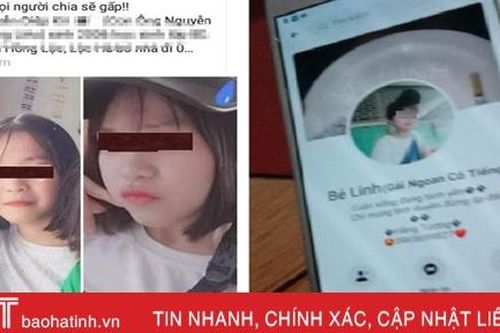 Nhờ Facebook, nữ sinh 13 tuổi Hà Tĩnh 'đi lạc' ra tận Phú Thọ đã về nhà