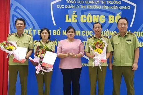Cục Quản lý thị trường Kiên Giang chính thức kiện toàn bộ máy lãnh đạo