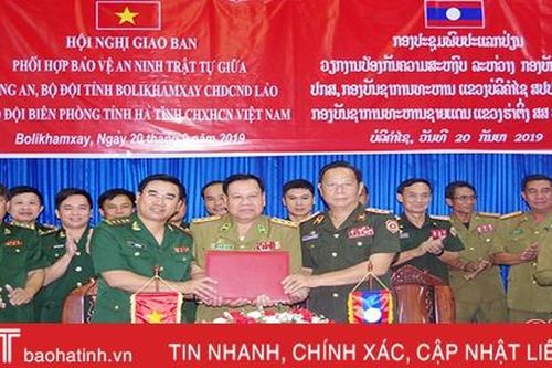 Tăng cường đấu tranh với tội phạm trên biên giới Hà Tĩnh - Bôlykhămxay