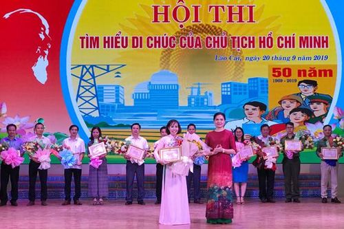 Thành phố Lào Cai giành giải Nhất Hội thi Tìm hiểu Di chúc của Chủ tịch Hồ Chí Minh