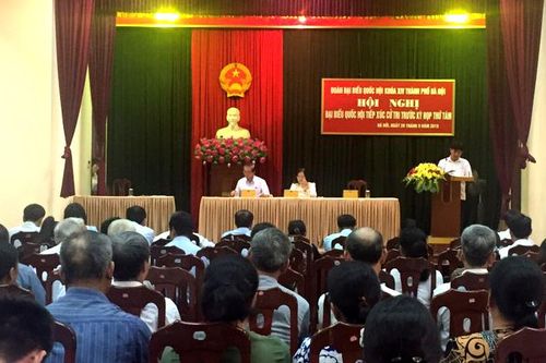 Đoàn đại biểu Quốc hội thành phố Hà Nội tiếp xúc cử tri 8 quận, huyện