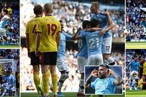 Man City thắng đậm Watford với tỷ số 8-0