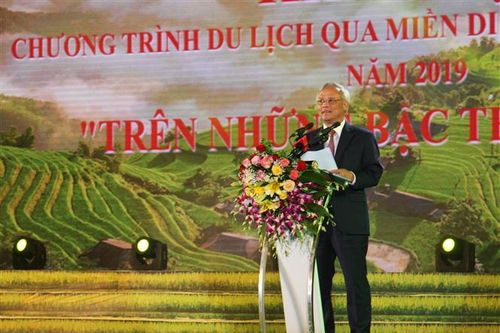 Phó Chủ tịch Quốc hội Uông Chu Lưu dự lễ khai mạc 'Qua miền di sản ruộng bậc thang' Hoàng Su Phì