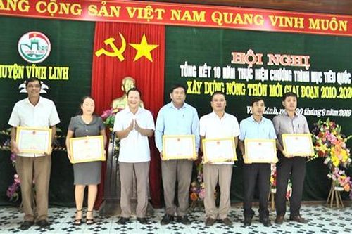 Vĩnh Linh: Tổng kết 10 năm xây dựng nông thôn mới.