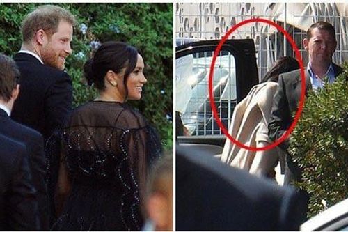 Meghan Markle vội vã quay về Anh, trở thành khách mời kém duyên nhất khi mặc đồ đen đi đám cưới, chiếm hết spotlight của cô dâu chú rể
