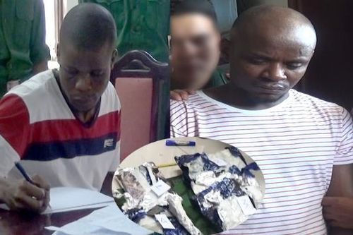 Bắt 2 người Nigeria đưa gần 14,7kg ma túy từ Tam giác vàng vào Việt Nam