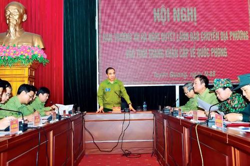 Luyện tập tổng hợp chuẩn bị diễn tập khu vực phòng thủ tỉnh năm 2019