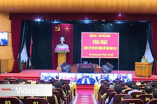 Luyện tập tổng hợp chuẩn bị diễn tập khu vực phòng thủ tỉnh năm 2019