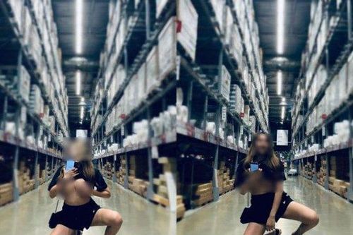 Dân mạng sốc toàn tập với cô gái vô tư khoe vòng 1 trong siêu thị