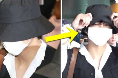 BTS đã trở về Hàn Quốc, V 'kín bưng' nhưng vẫn chào fan cực 'cute' tại sân bay