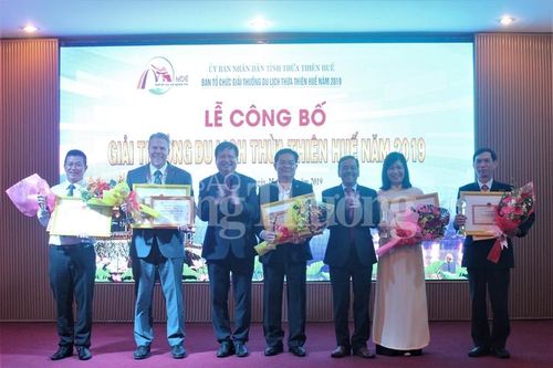 Thừa Thiên Huế: Trao 15 hạng mục đạt giải thưởng du lịch 2019