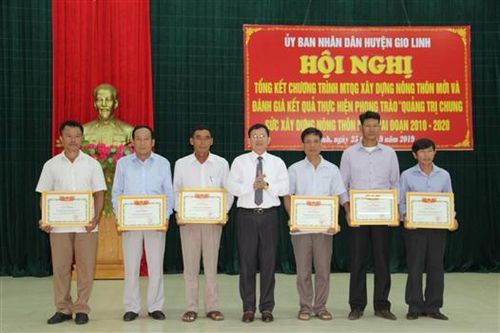 Huyện Gio Linh tổng kết 10 năm thực hiện Chương trình MTQG xây dựng nông thôn mới