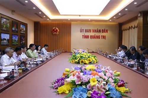 Chủ tịch UBND tỉnh Quảng Trị Nguyễn Đức Chính làm việc với Công ty Điện lực Quốc tế Thái Lan