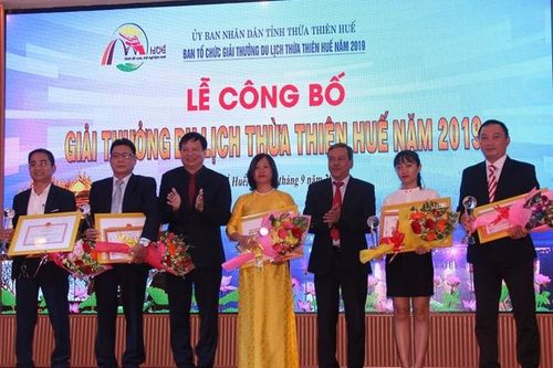 Giải thưởng du lịch Thừa Thiên Huế năm 2019 được trao cho nhiều doanh nghiệp