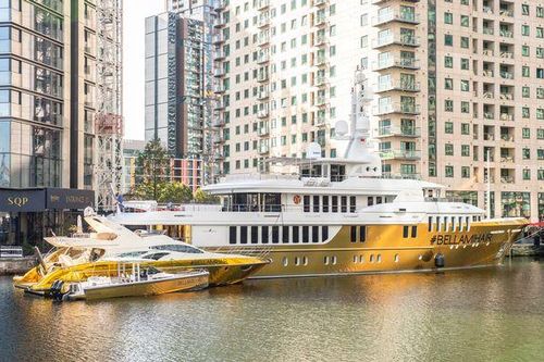 Lóa mắt siêu du thuyền bọc vàng lớn nhất thế giới, giá gần 500 tỷ đồng