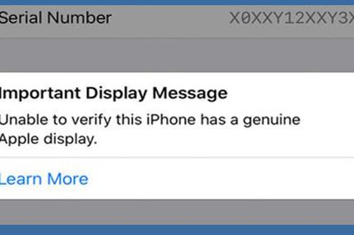 Sau pin, Apple ngăn người dùng thay thế màn hình không chính hãng