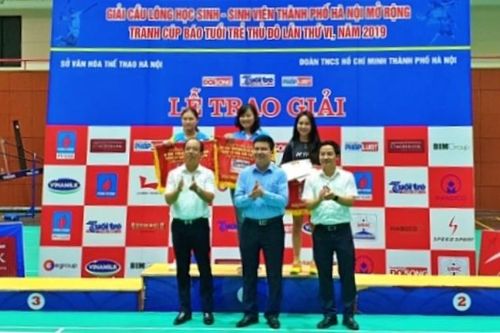 Bế mạc Giải cầu lông học sinh - sinh viên TP Hà Nội mở rộng lần thứ VI