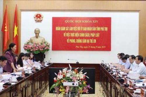 Kiểm tra việc thực hiện chính sách pháp luật về phòng chống xâm hại trẻ em tại Phú Thọ