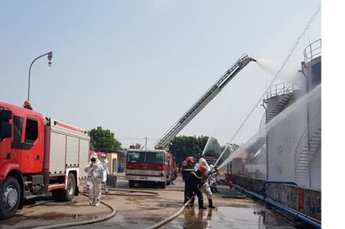 Công an tỉnh diễn tập phương án chữa cháy và cứu hộ, cứu nạn